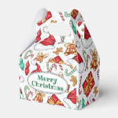 漫画のクリスマスパターン フェイバーボックス (裏面サイド)