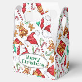 漫画のクリスマスパターン フェイバーボックス (オープン)