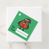 漫画のクリスマスロビンのおもしろいキッズ フェイバータグ (インサイチュ)