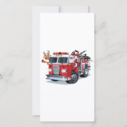 漫画のクリスマス消防車 (正面)