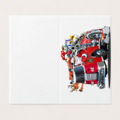 漫画のクリスマス消防車 (外部フラット)