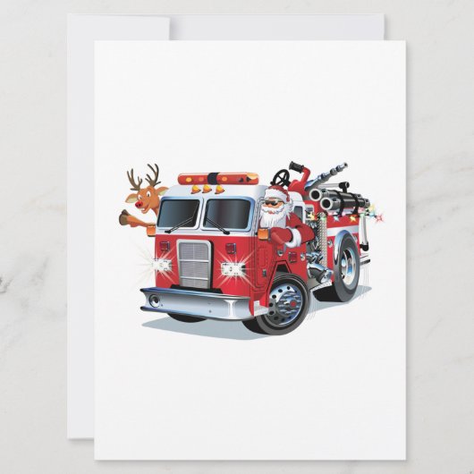 漫画のクリスマス消防車 (正面)