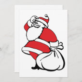 漫画のクリスマス サンタクロース, おもちゃの袋 シーズンカード (正面/裏面)