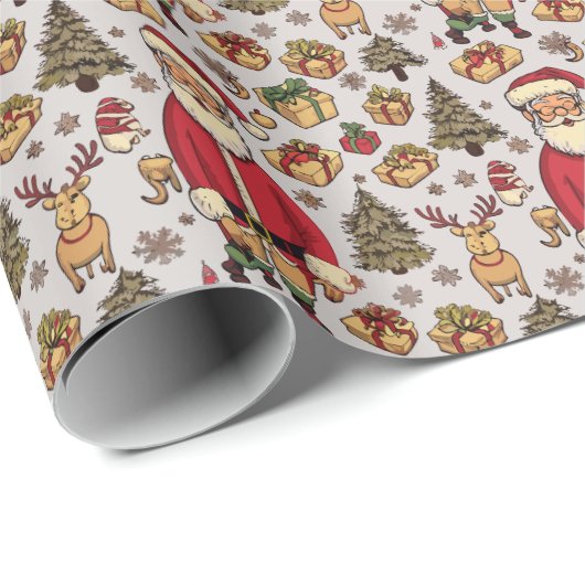 漫画のクリスマス ラッピングペーパー (ロールコーナー)