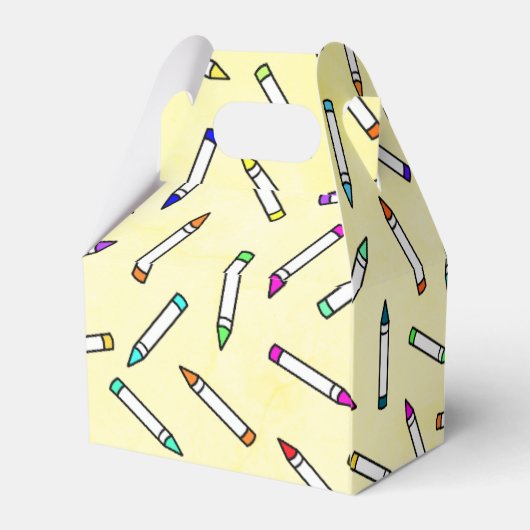 漫画のクレヨン模様 フェイバーボックス (裏面サイド)