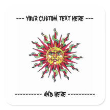 漫画のクールタトゥー記号サン神顔頭