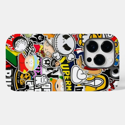 漫画のグラフィティ Case-Mate iPhoneケース (裏面 (横))