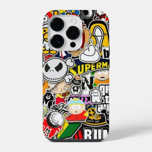 漫画のグラフィティ iPhoneケース (裏面)