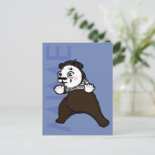 漫画のグリズリーベアMIME垂直はがき ポストカード (スタンド正面)