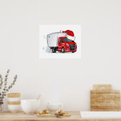 漫画のグリーティングクリスマスカード ポスター (キッチン)