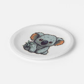 漫画のコアラ・ベア ペーパープレート (アングル)