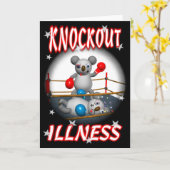 漫画のコアラ・ボクサーの内側の良いカードを取得空白のする カード (黄色い花)