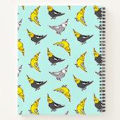 漫画のコックティールパターン ノートブック (裏面)