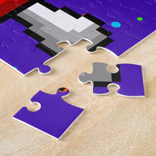 漫画のコラージュのジグソーパズル ジグソーパズル (側面)