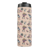 漫画のコーヒー豆ダンスパーティー タンブラー (正面)