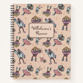 漫画のコーヒー豆ダンスパーティー ノートブック (正面)