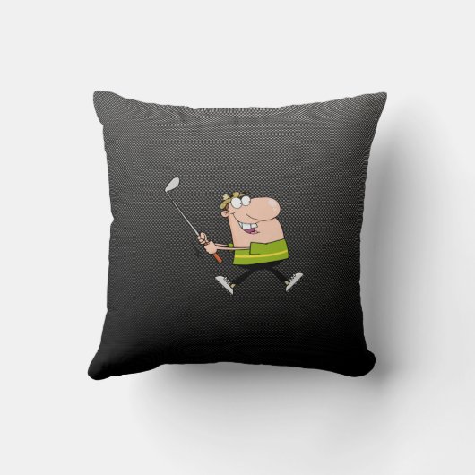 漫画のゴルファー; お洒落 クッション (裏面)