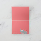 漫画のサイの子供の誕生日お礼カード サンキューカード (内部)