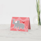 漫画のサイの子供の誕生日お礼カード サンキューカード (裏面)