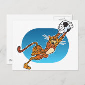 漫画のサッカーのチータ ポストカード (正面/裏面)