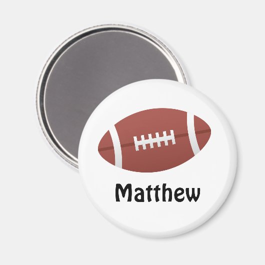 漫画のサッカーパーソナライズされた名のカスタム マグネット (正面/裏面)