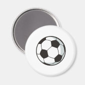 漫画のサッカーボールスタイル マグネット (正面/裏面)