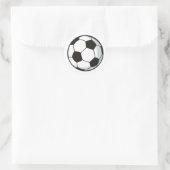 漫画のサッカーボールスタイル ラウンドシール (バッグ)