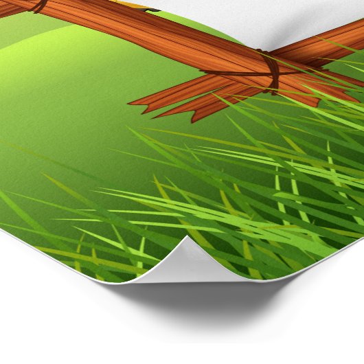 漫画のサファリ動物のポスター ポスター (角)