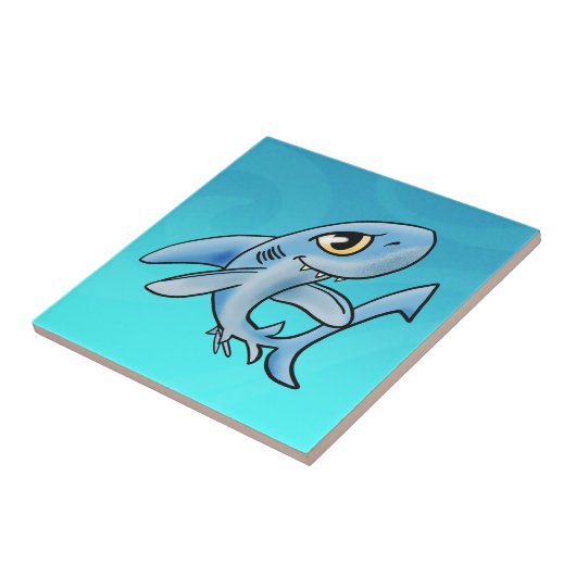 漫画のサメ タイル (側面)