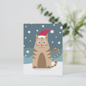 漫画のサンタキットンスノークリスマス ポストカード (スタンド正面)