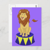 漫画のサーカスライオンポストカード ポストカード (正面/裏面)