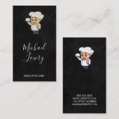 漫画のシェフロゴ | レストラン 名刺 (正面/裏面)