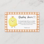 漫画のシック – シャワーカードを表示 エンクロージャーカード (正面)