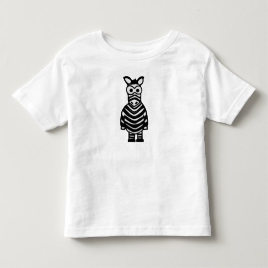 漫画のシマウマ トドラーTシャツ (正面)