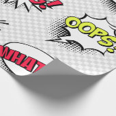 漫画のシャドウと文字 ラッピングペーパー (角)