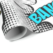 漫画のシャドウと文字 ラッピングペーパー (ロールコーナー)