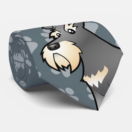 漫画のシュナウツァー ネクタイ (ロール)