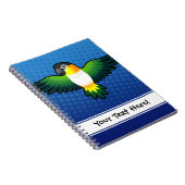 漫画のシロハラインコ/仲の良い恋人同士/Pionus/オウム ノートブック (右側)