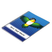 漫画のシロハラインコ/仲の良い恋人同士/Pionus/オウム ノートブック (左側)