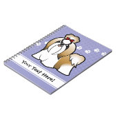 漫画のシーズー(犬) Tzu (切られるショー) ノートブック (左側)