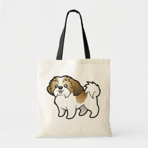 漫画のシーズー(犬) Tzu (切られる子犬) トートバッグ
