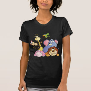 漫画のジャングル動物 Tシャツ