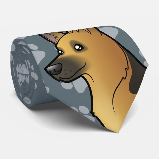 漫画のジャーマン・シェパード ネクタイ (ロール)