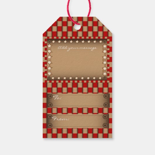 漫画のジンジャーブレッドマンのパン屋 ギフトタグ (裏面)