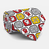 漫画のスカルとボーンズのパターンハローウィンパーティ ネクタイ (ロール)