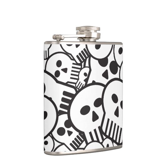 漫画のスカル フラスク (右)