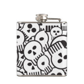 漫画のスカル フラスク (裏面)