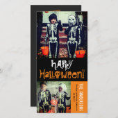 漫画のスカル&ボーンハッピーハローウィンキッドの写真 シーズンカード (正面/裏面)