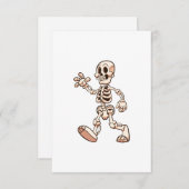 漫画のスケルトン歩くと波動 招待状 (正面/裏面)