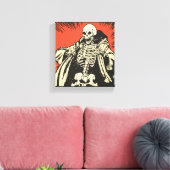 漫画のスケルトン キャンバスプリント (インサイチュ (リビング))